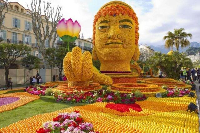 Le Jardin Des Muses -Parking Prive - Centre-Ville - Bord De Mer 芒通 外观 照片