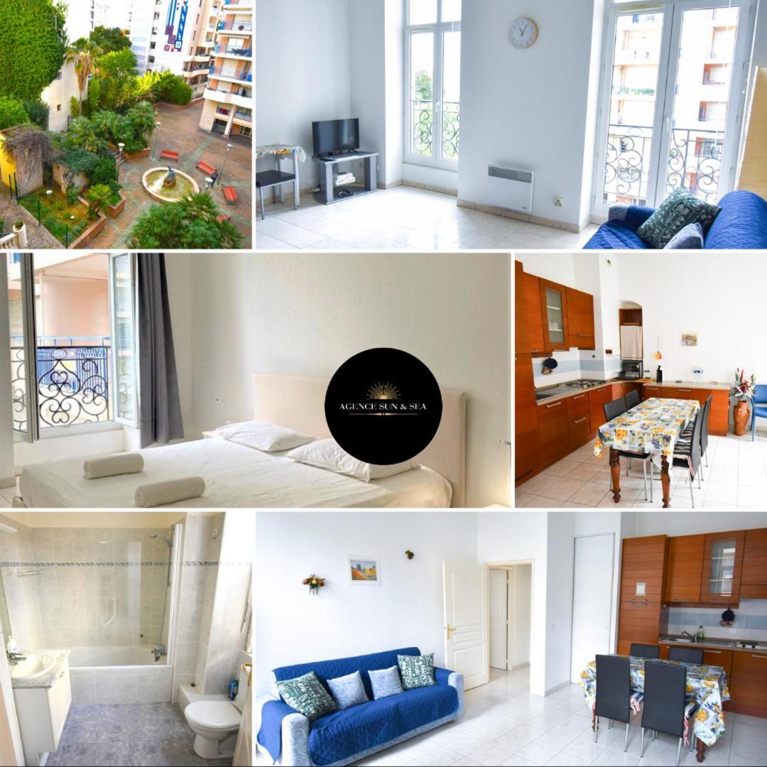 Le Jardin Des Muses -Parking Prive - Centre-Ville - Bord De Mer 芒通 外观 照片